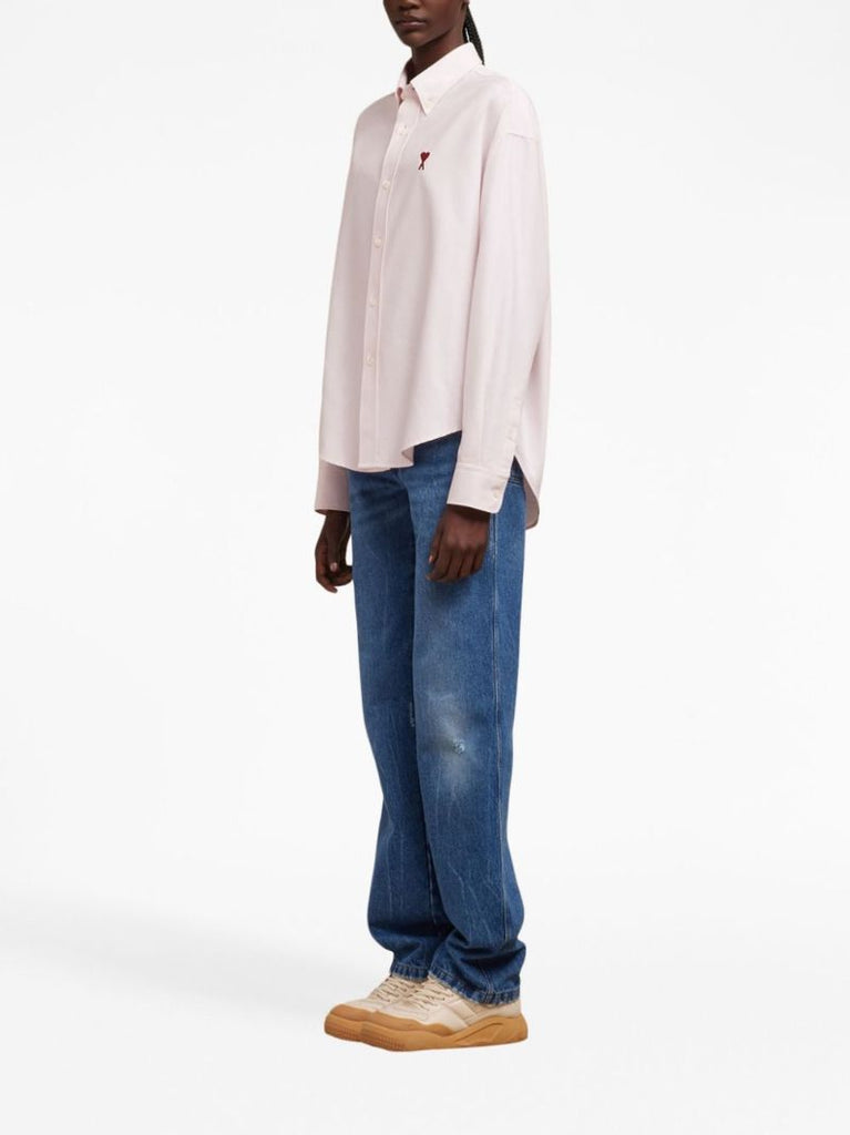 Pink Ami De Coeur Organic-cotton Shirt