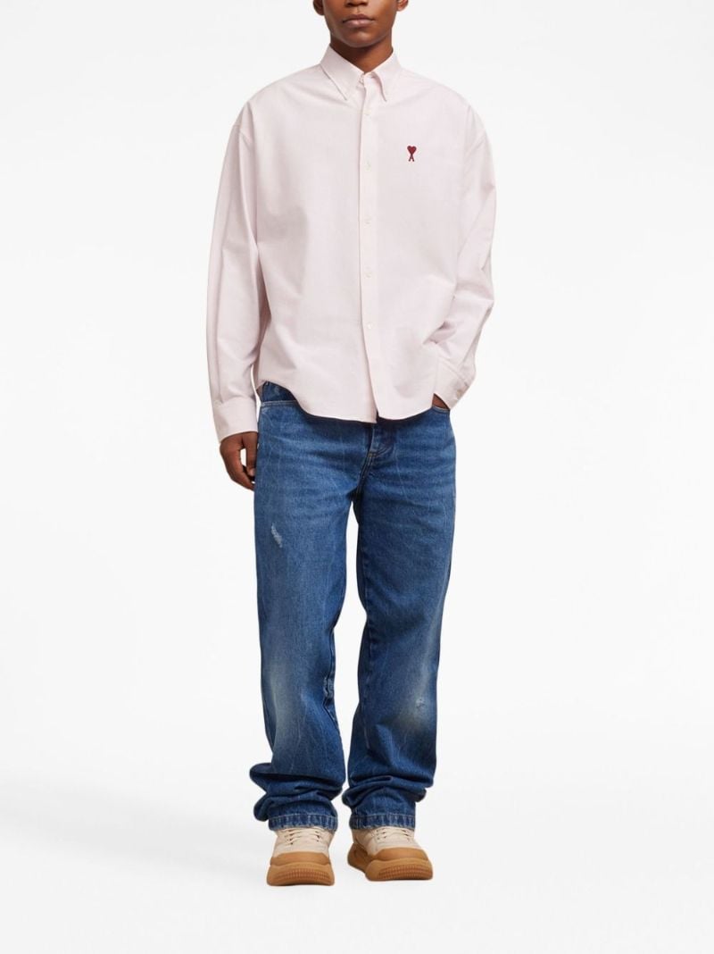 Pink Ami De Coeur Organic-cotton Shirt