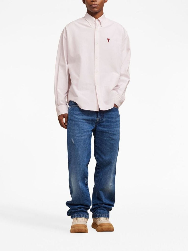 Pink Ami De Coeur Organic-cotton Shirt