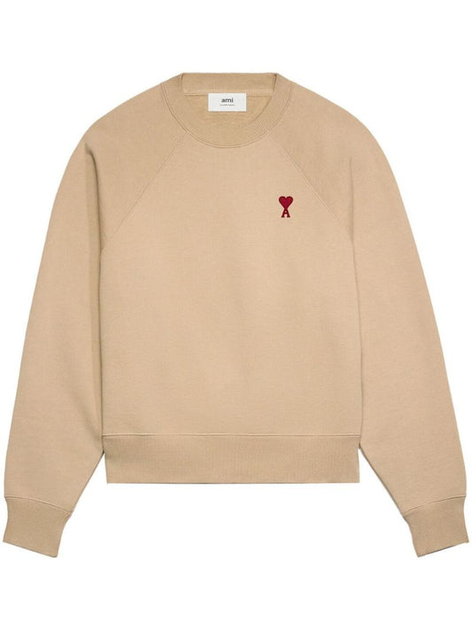 Neutral Ami De Coeur Organic-cotton Sweatshirt