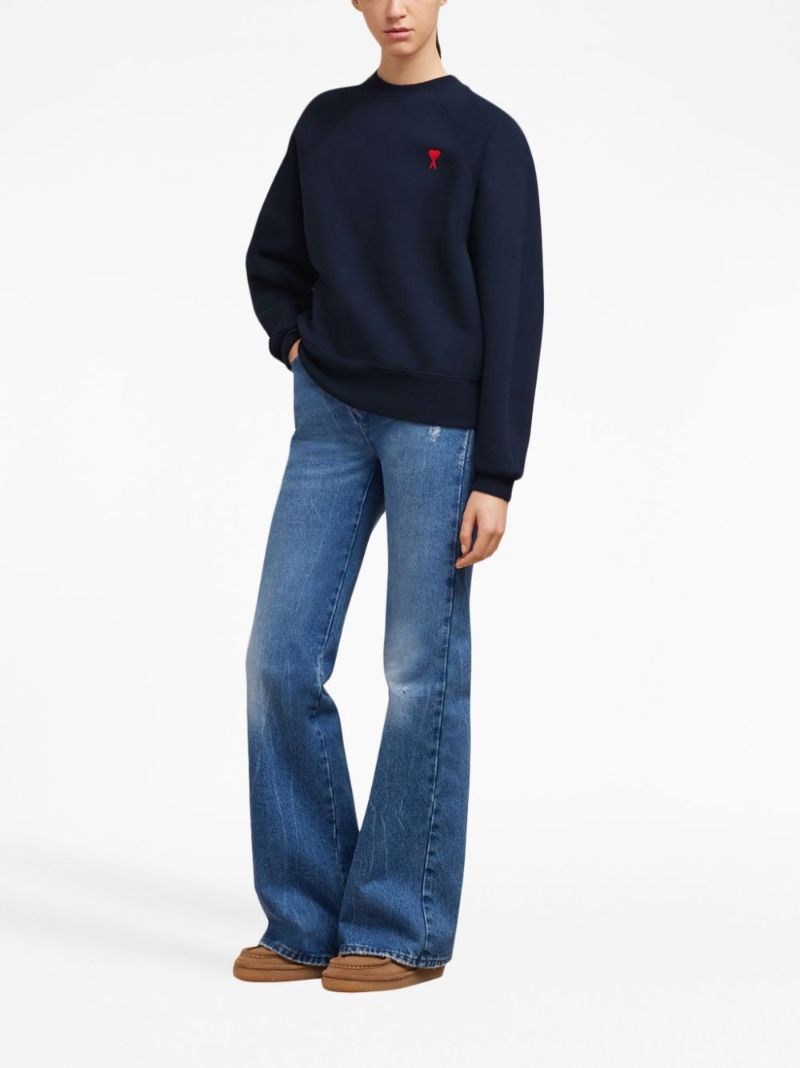 Blue Ami De Coeur Organic-cotton Sweatshirt