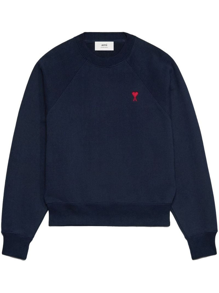 Blue Ami De Coeur Organic-cotton Sweatshirt
