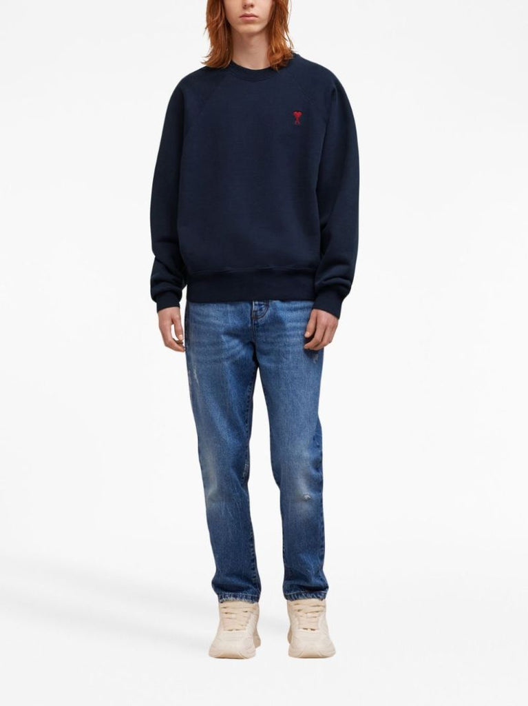 Blue Ami De Coeur Organic-cotton Sweatshirt