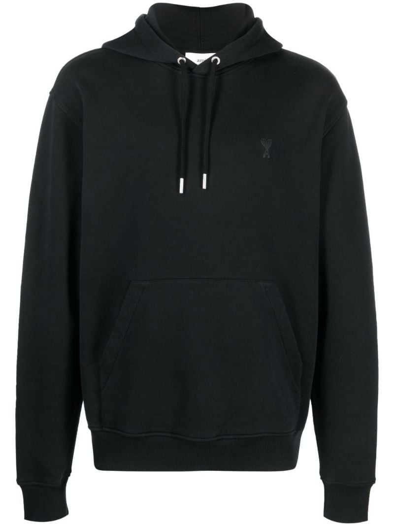 Black Ami De Coeur Organic-cotton Hoodie