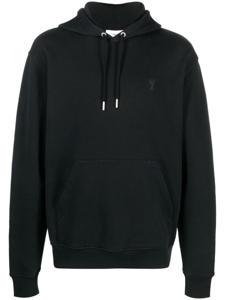 Black Ami De Coeur Organic-cotton Hoodie