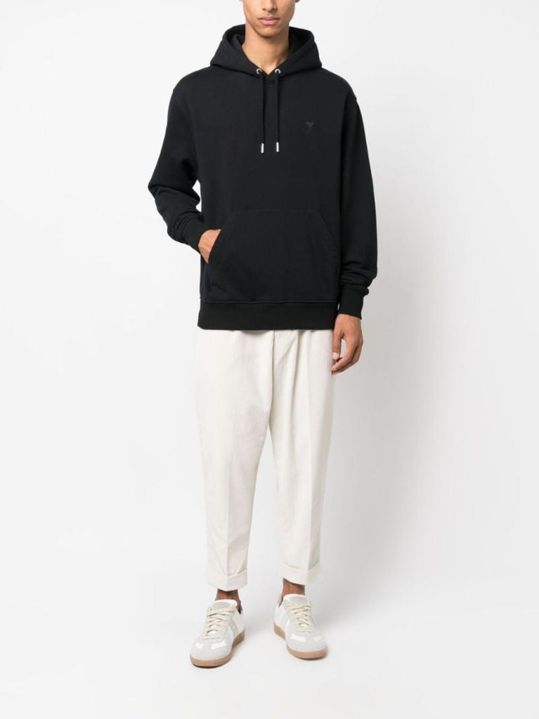 Black Ami De Coeur Organic-cotton Hoodie