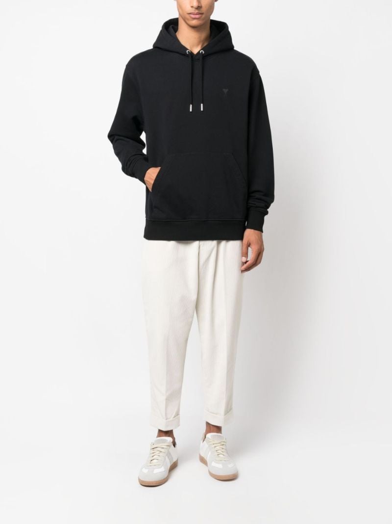 Black Ami De Coeur Organic-cotton Hoodie