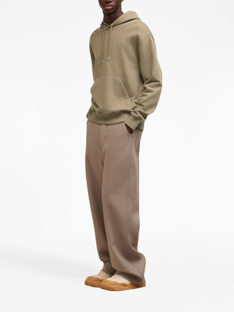 Neutral Ami De Coeur Organic-cotton Hoodie