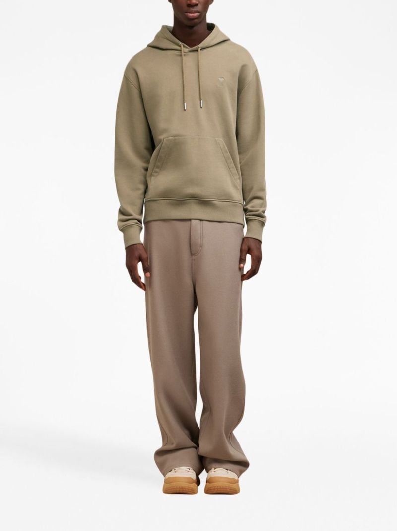 Neutral Ami De Coeur Organic-cotton Hoodie