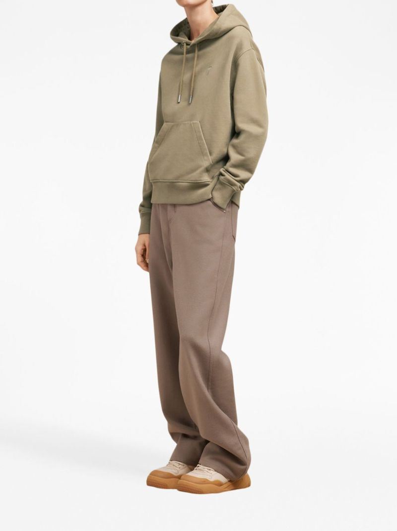 Neutral Ami De Coeur Organic-cotton Hoodie