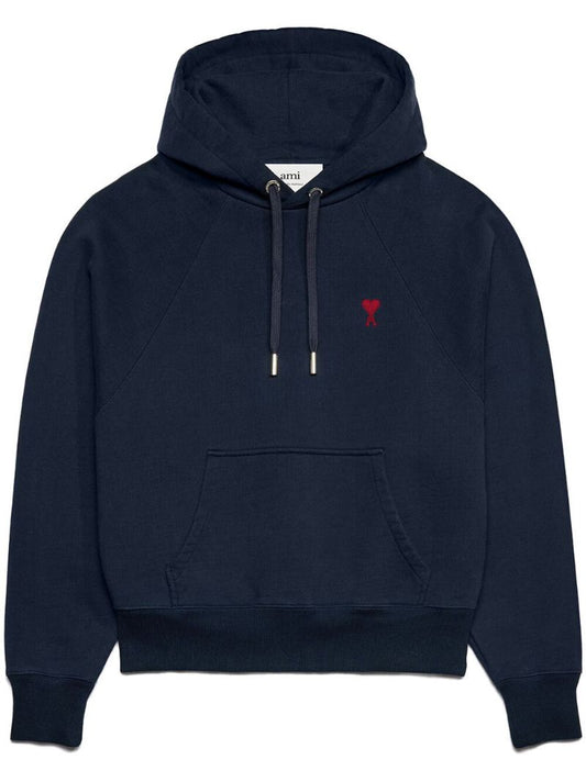 Blue Ami De Coeur Organic-cotton Hoodie