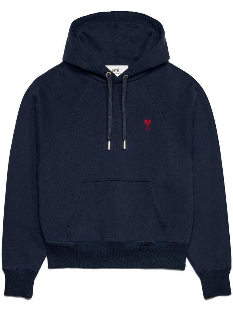 Blue Ami De Coeur Organic-cotton Hoodie