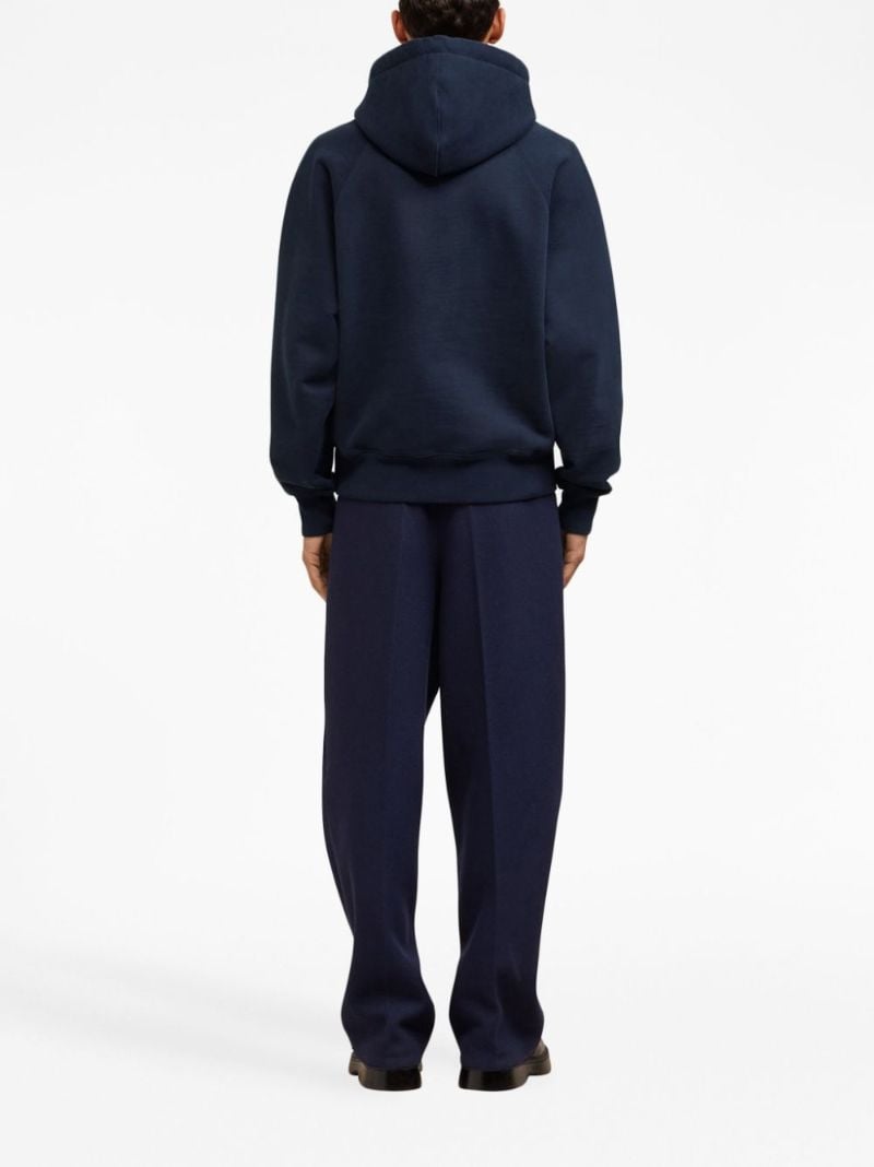 Blue Ami De Coeur Organic-cotton Hoodie