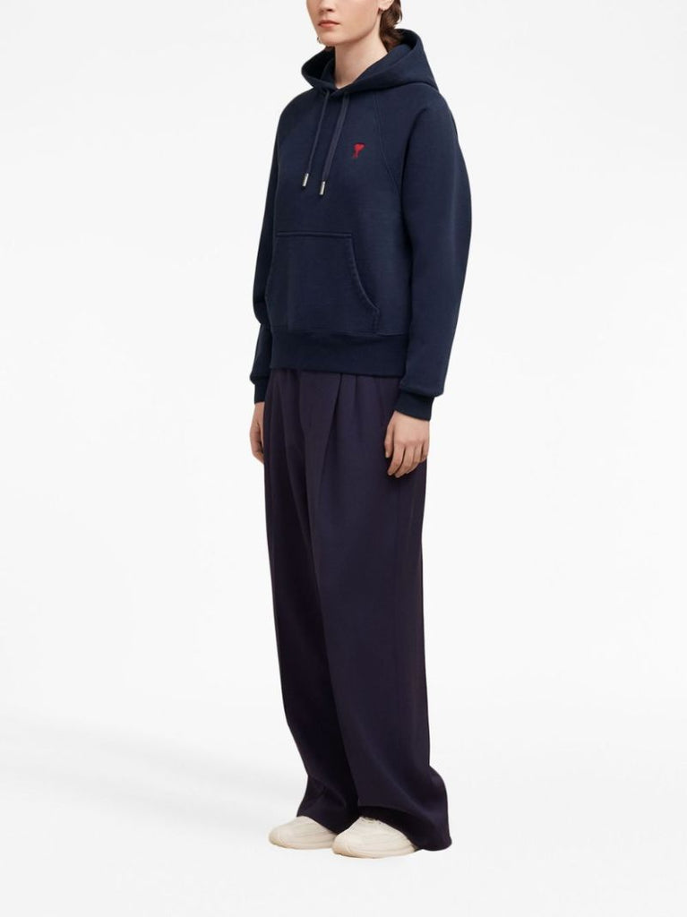Blue Ami De Coeur Organic-cotton Hoodie
