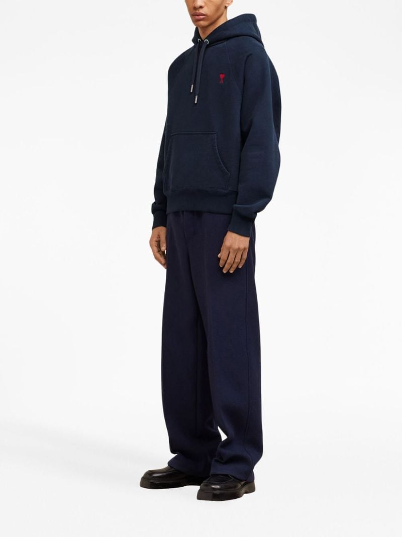 Blue Ami De Coeur Organic-cotton Hoodie