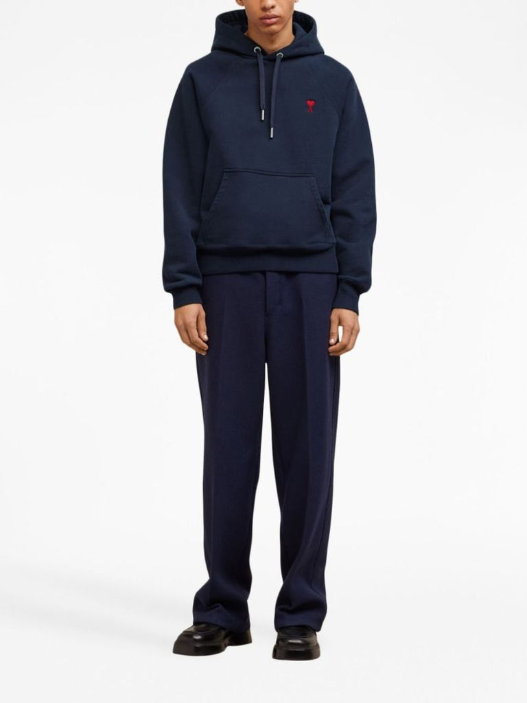Blue Ami De Coeur Organic-cotton Hoodie