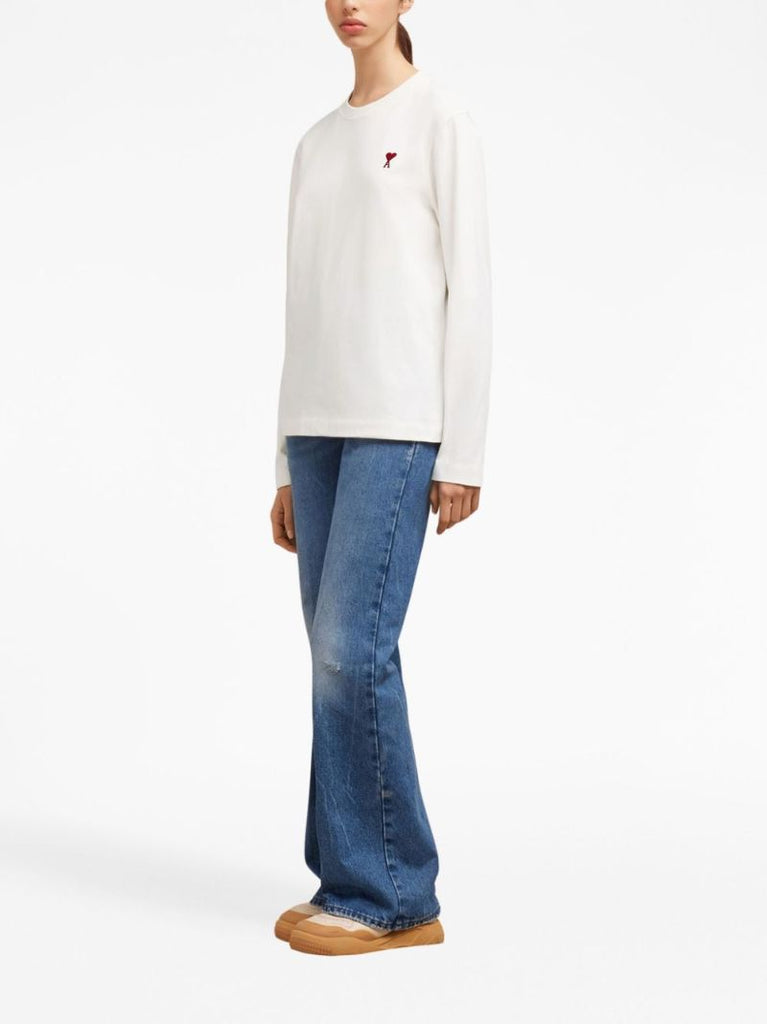 White Ami De Coeur Organic-cotton T-shirt