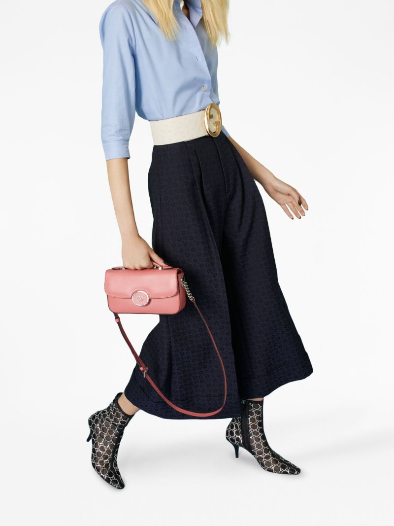 Pink Petite Gg Mini Top Handle Bag