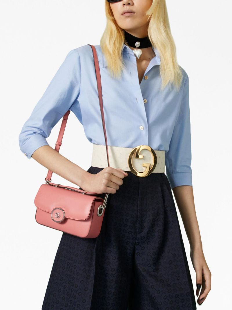Pink Petite Gg Mini Top Handle Bag