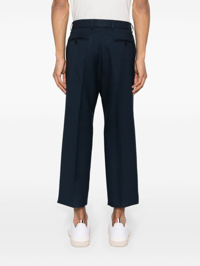 Blue Web Stripe Drill Trousers