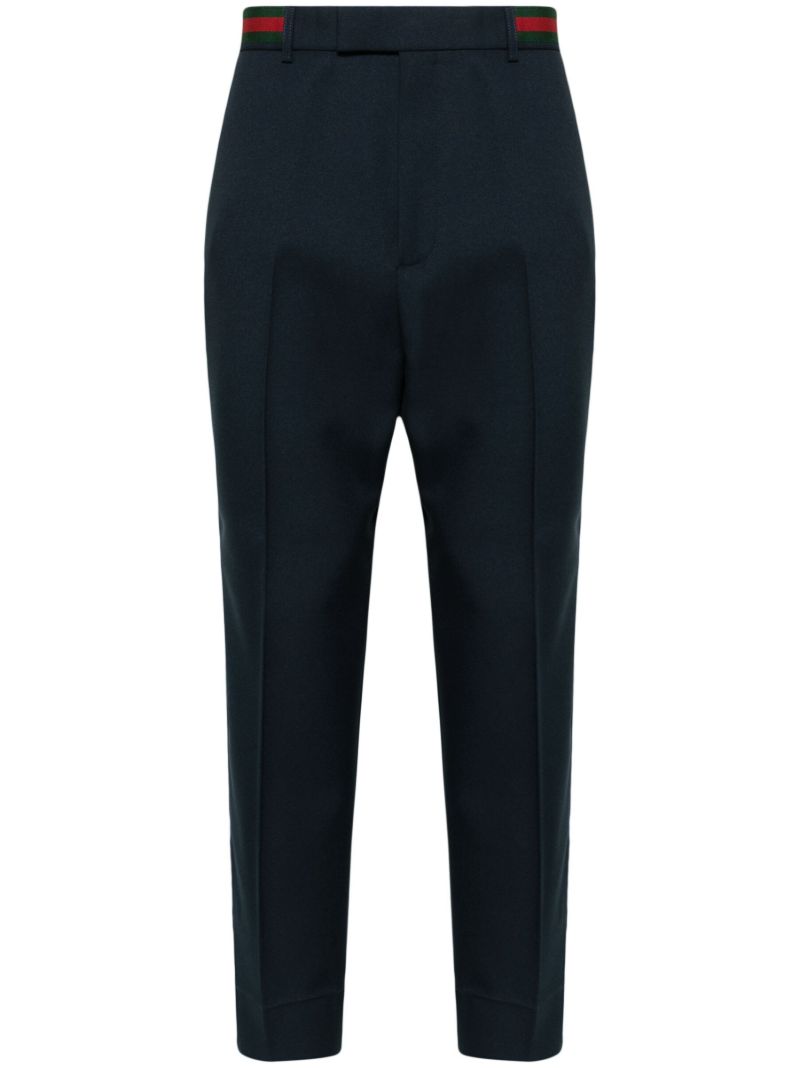 Blue Web Stripe Drill Trousers