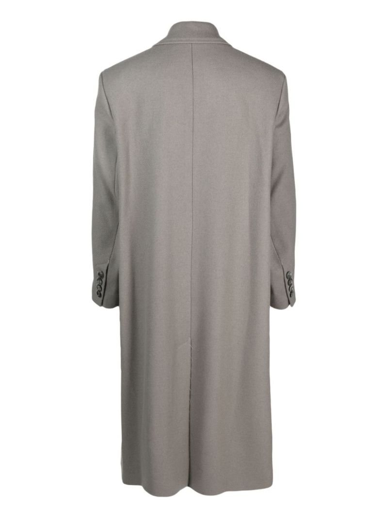 Neutral Virgin-wool Coat