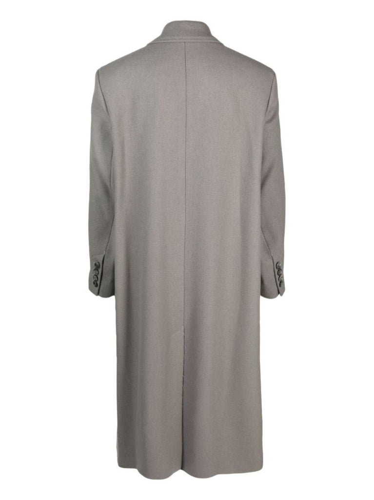 Neutral Virgin-wool Coat