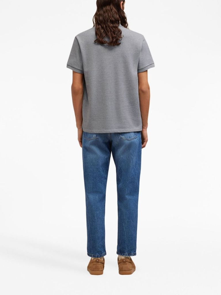Grey Ami De Coeur Organic-cotton Polo Shirt