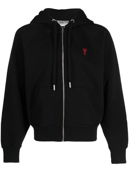 Black Ami De Coeur Zipped Hoodie
