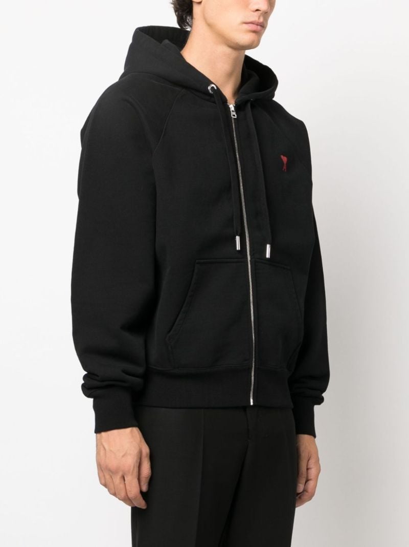 Black Ami De Coeur Zipped Hoodie