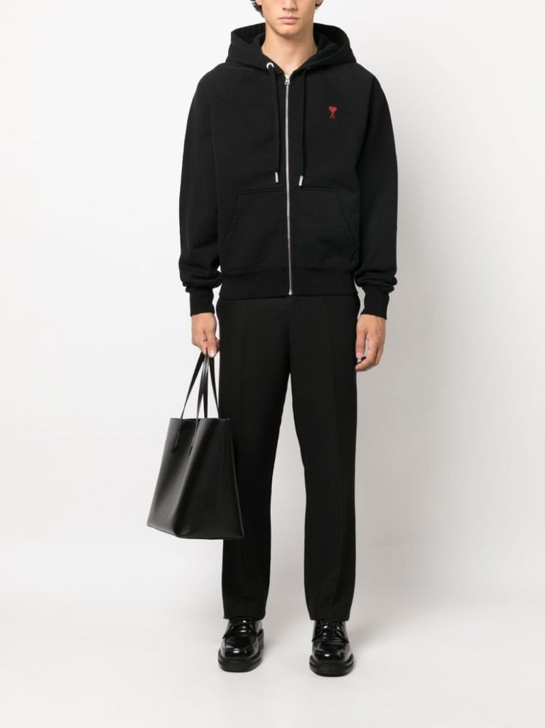 Black Ami De Coeur Zipped Hoodie