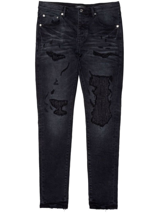 Black Distressed Skinny Jeans