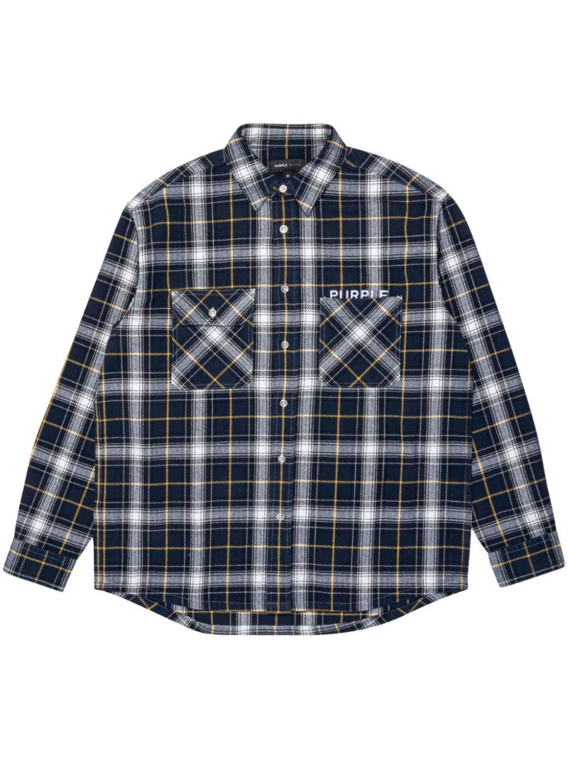 Black Checked Cotton Shirt