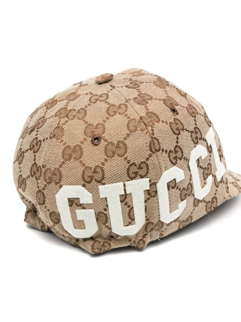 Neutral Gg Canvas Cotton Cap