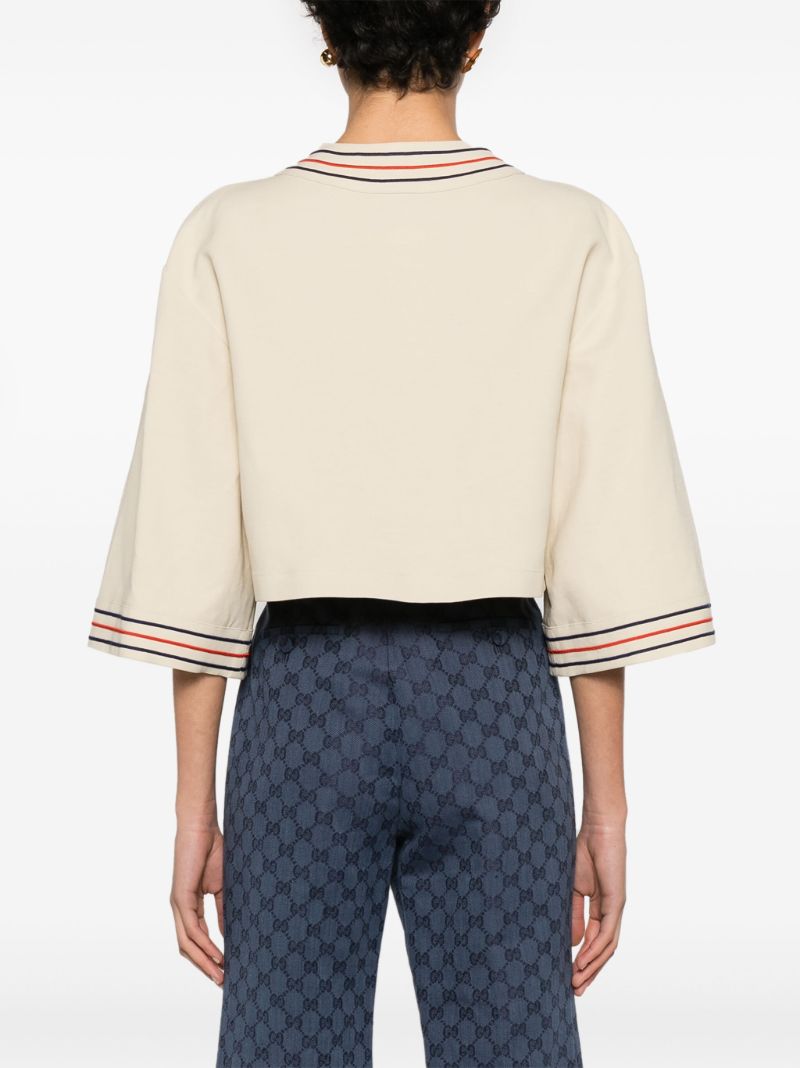 Neutral Stripe Cotton Linen Cardigan