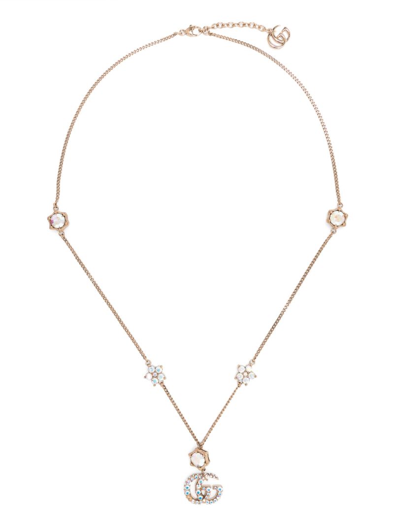Gold-tone Double G Pendant Necklace