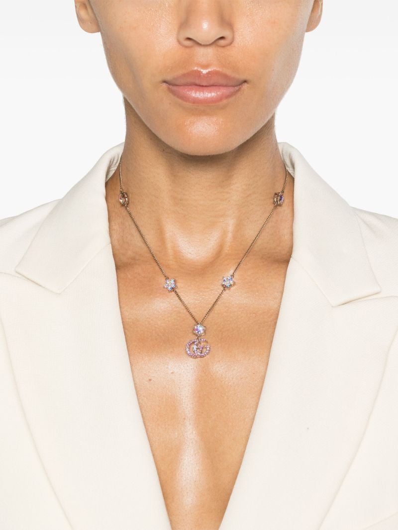 Gold-tone Double G Pendant Necklace
