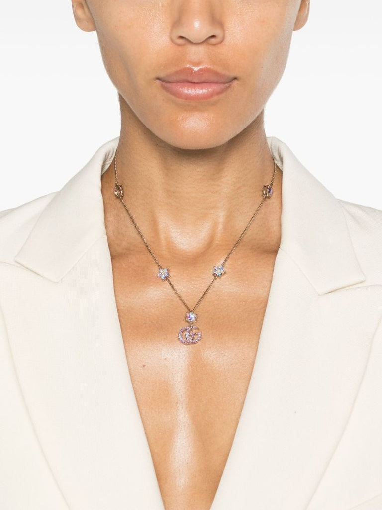 Gold-tone Double G Pendant Necklace