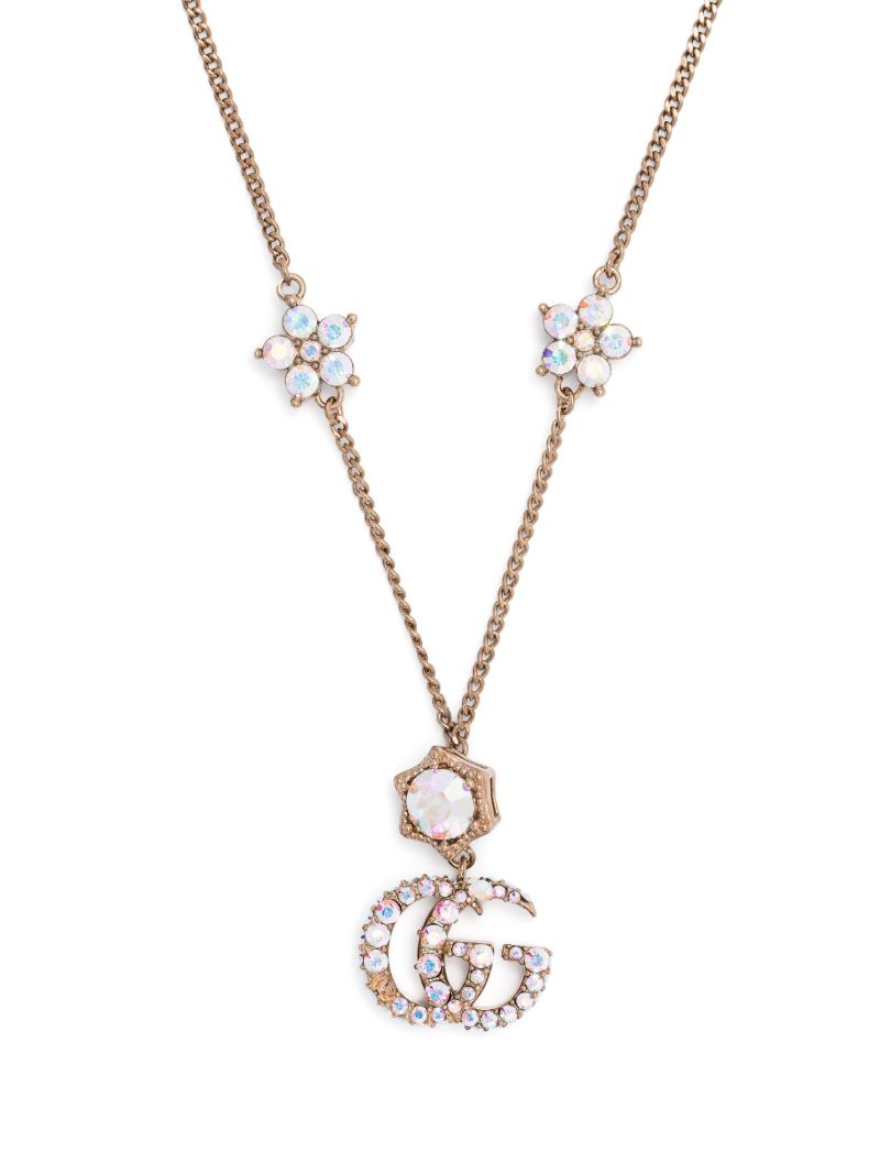 Gold-tone Double G Pendant Necklace