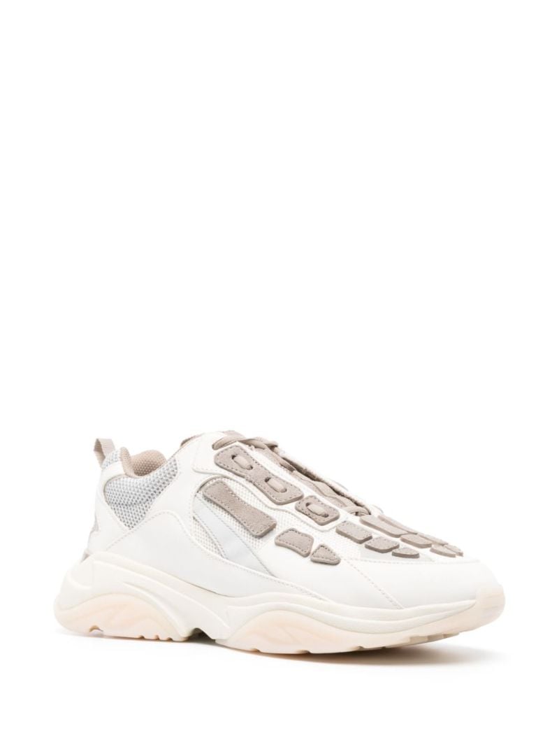 White Bone Runner Leather Sneakers