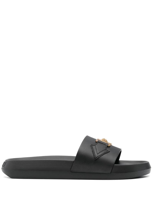 Black Medusa Head Moulded Slides