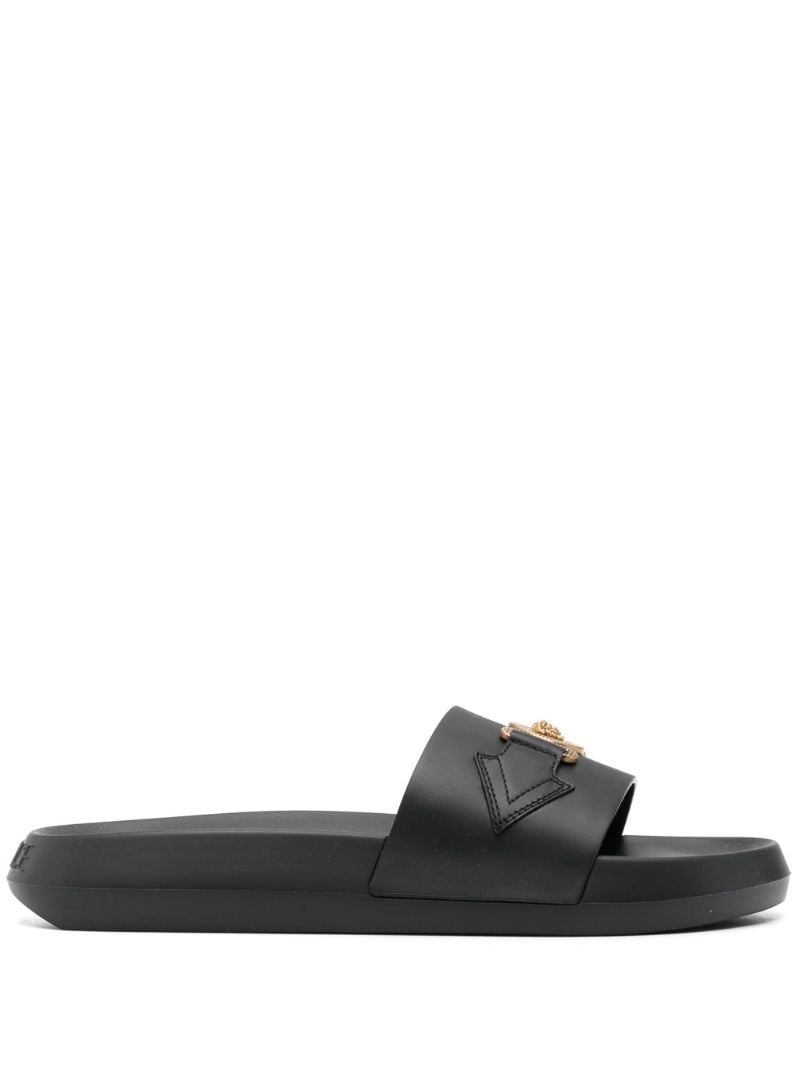 Black Medusa Head Moulded Slides