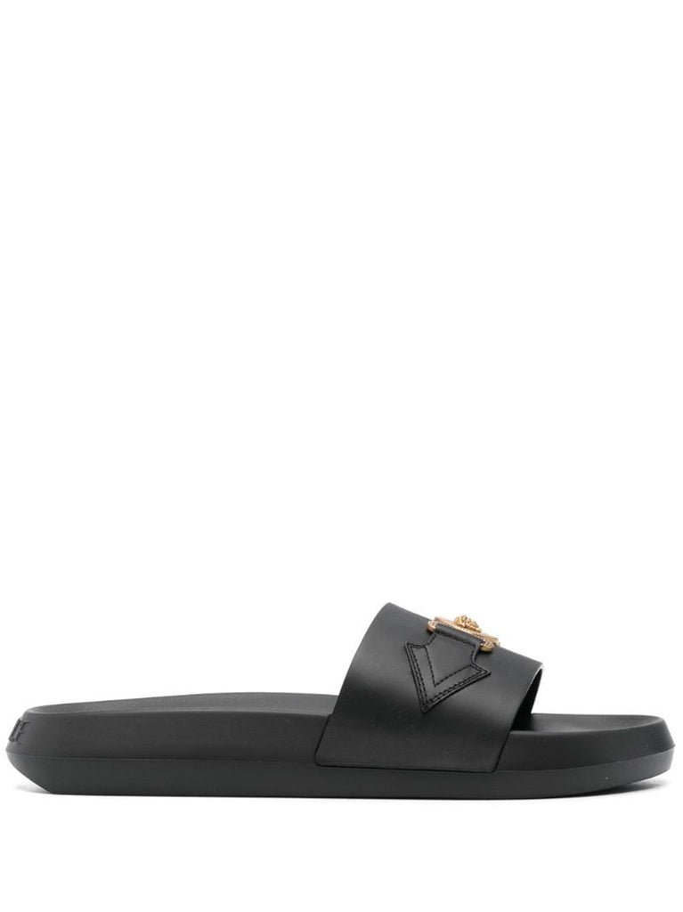 Black Medusa Head Moulded Slides