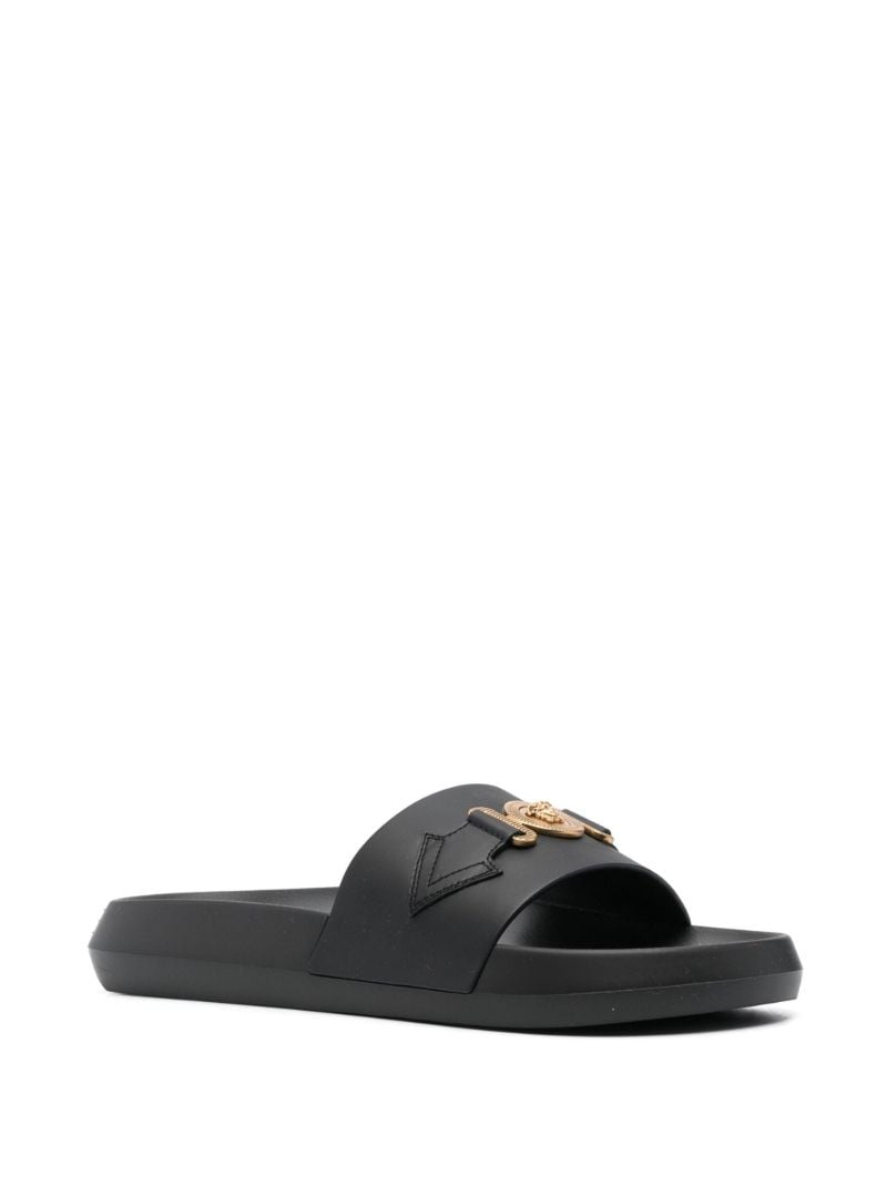 Black Medusa Head Moulded Slides
