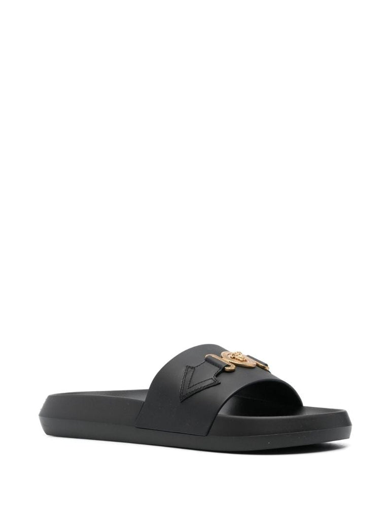 Black Medusa Head Moulded Slides