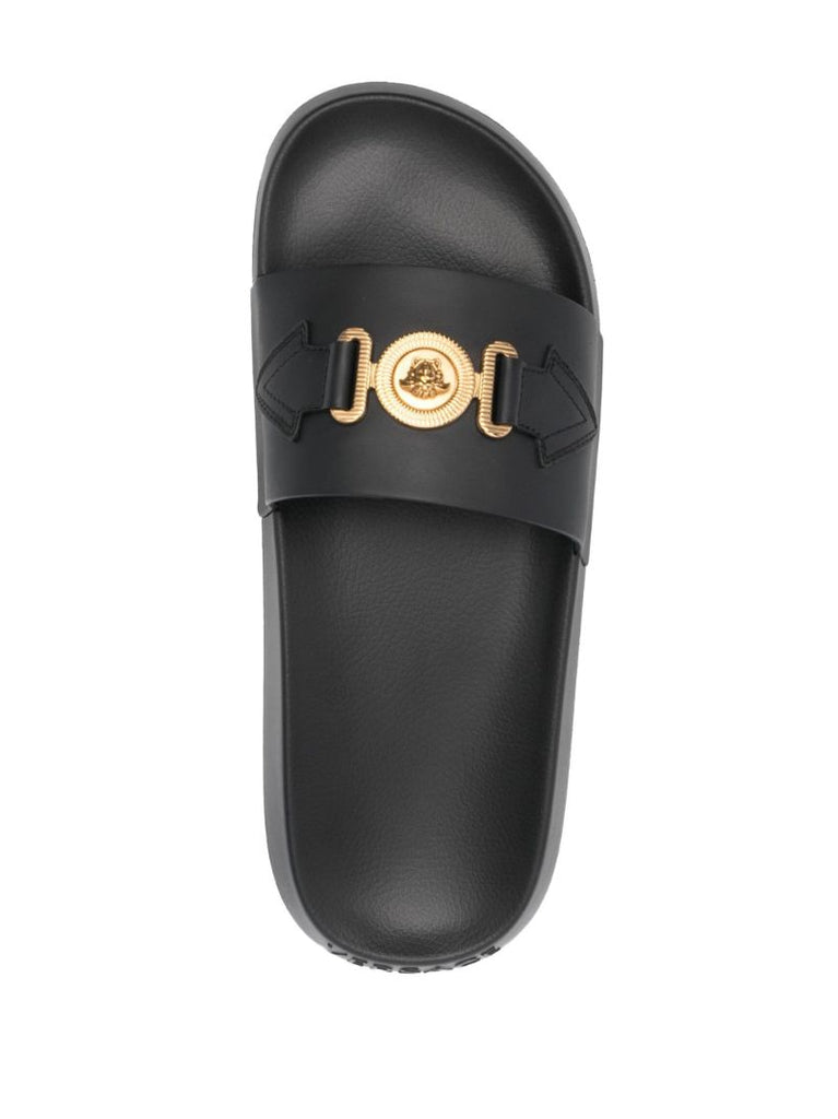 Black Medusa Head Moulded Slides