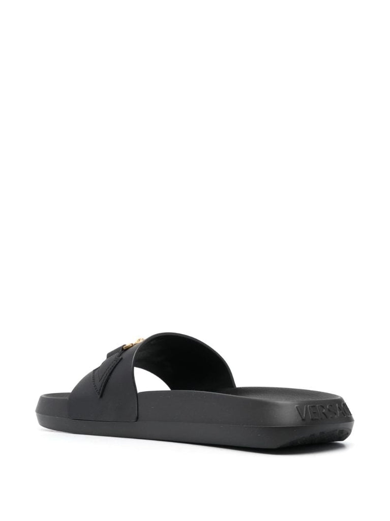 Black Medusa Head Moulded Slides