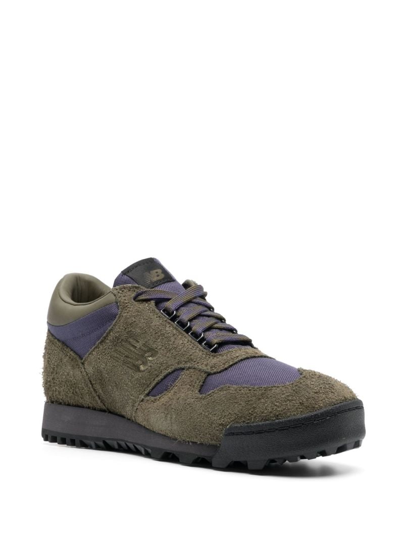 Green Rainier Low-top Suede Sneakers