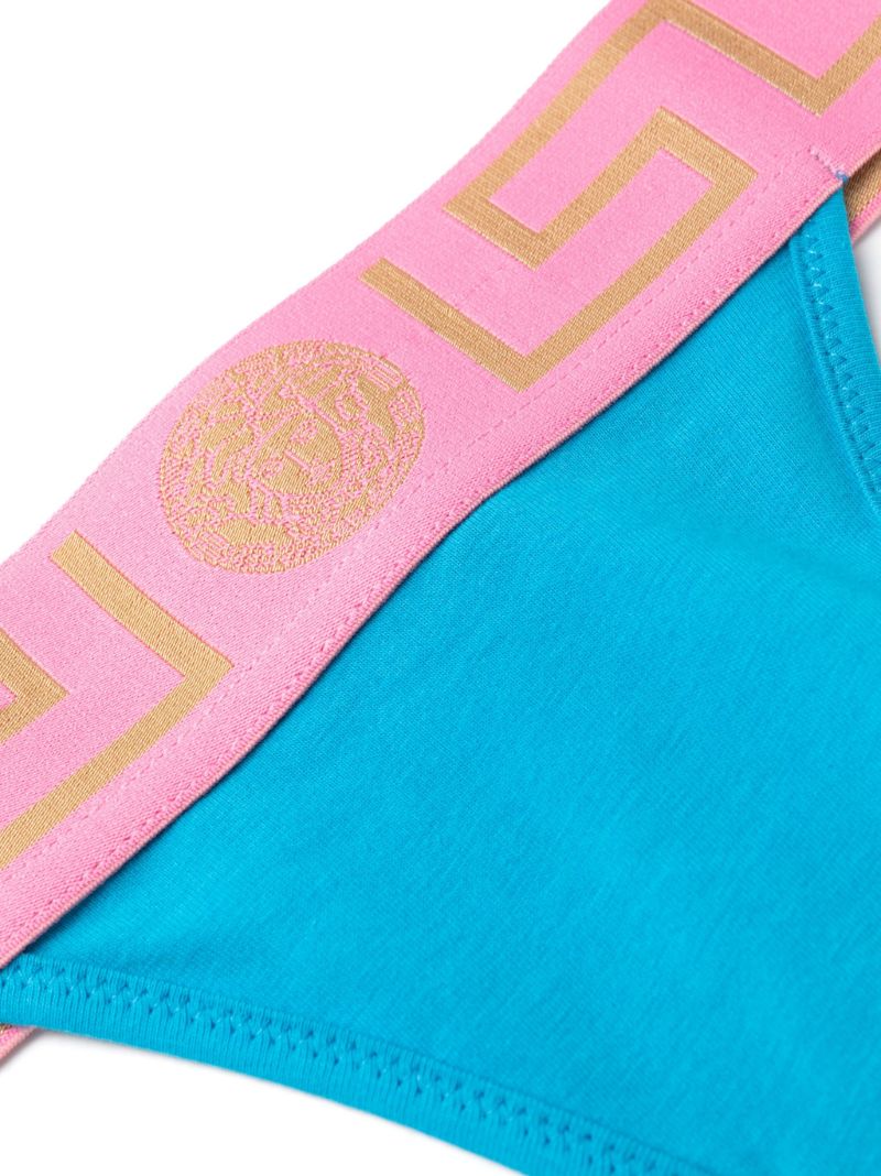 Blue Greca Waistband Bralette