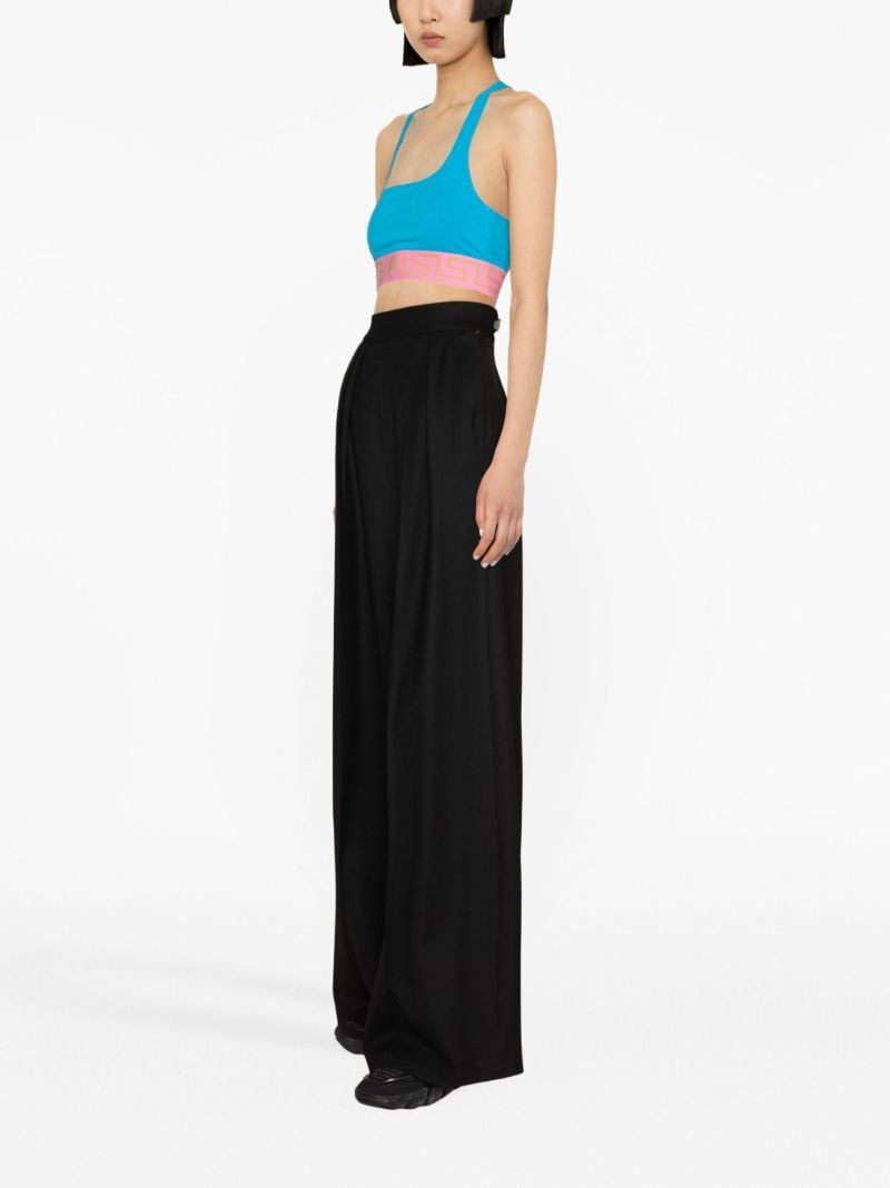 Blue Greca Border Bralette